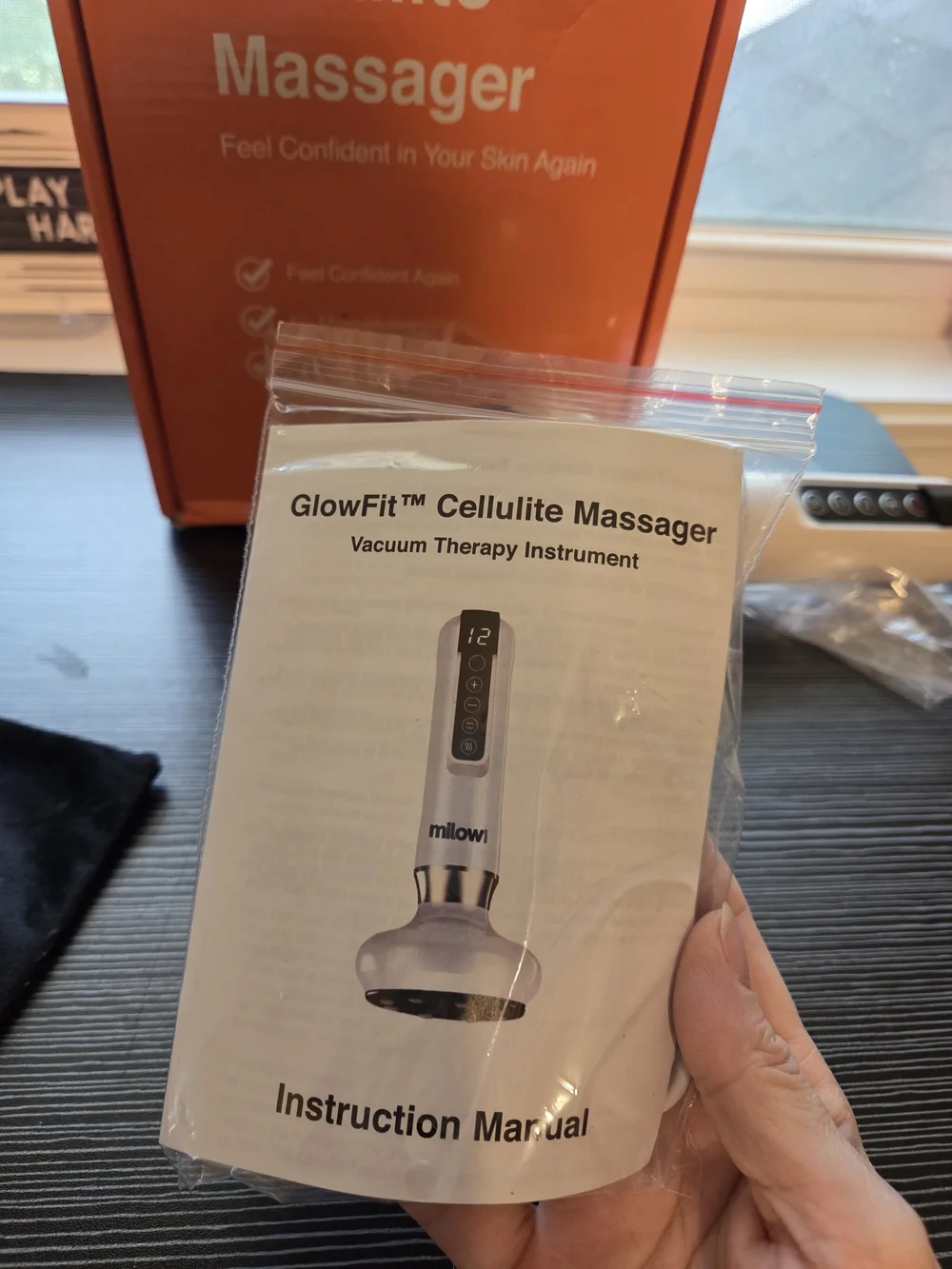 NIB Milow GlowFit Cellulite Massager Kit - Cordless Body Sculpting